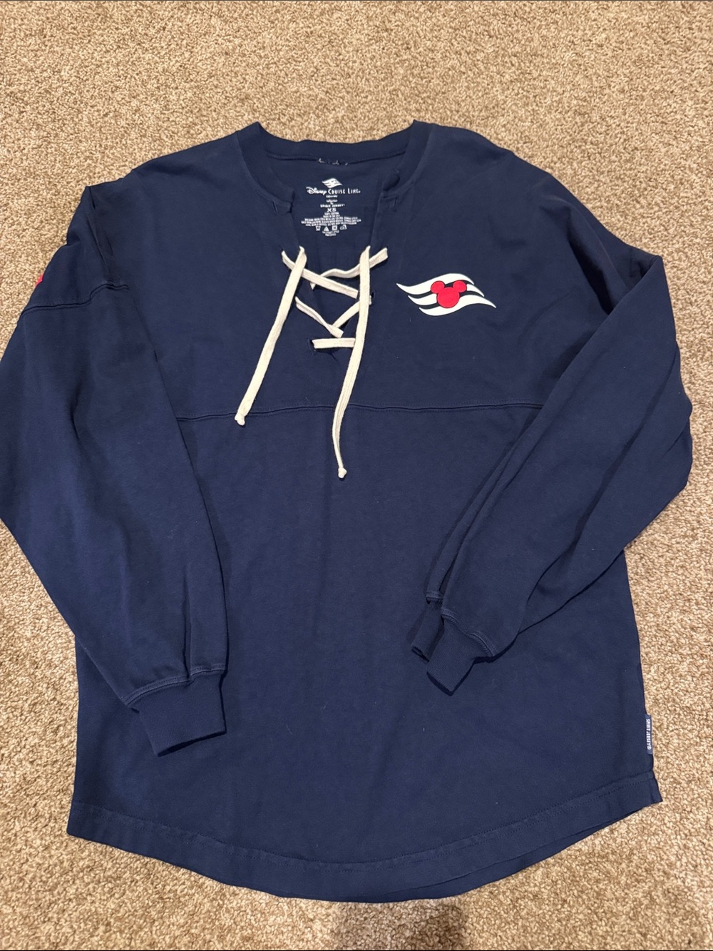 Disney Cruise Line Spirit Jersey Navy Lace-Up